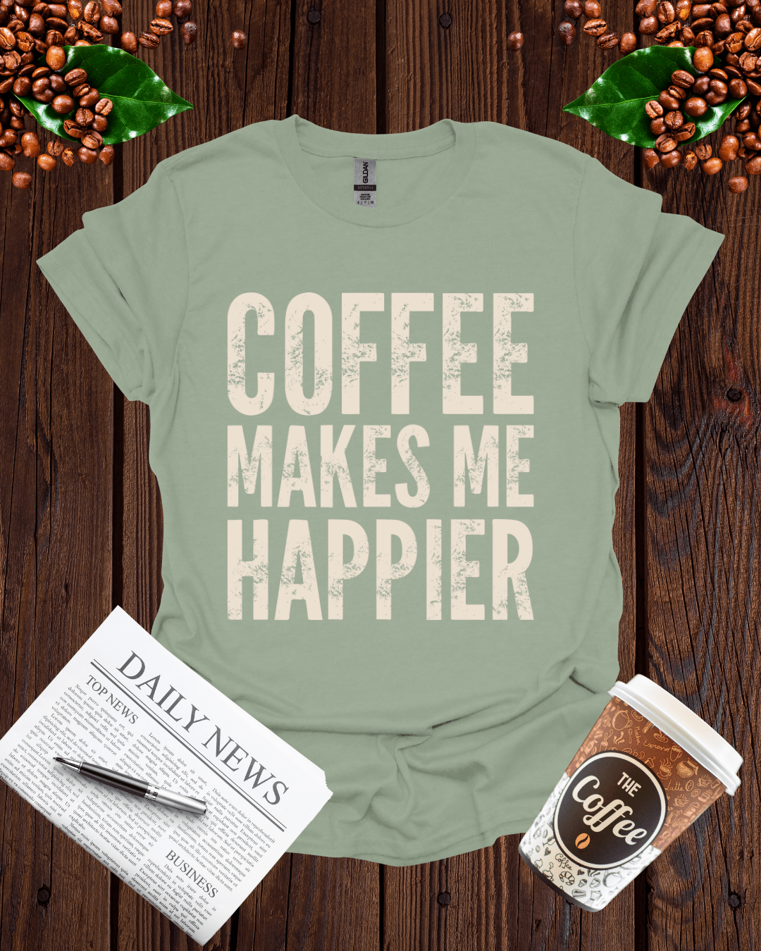 COFFEE MAKES ME HAPPIER T-Shirt