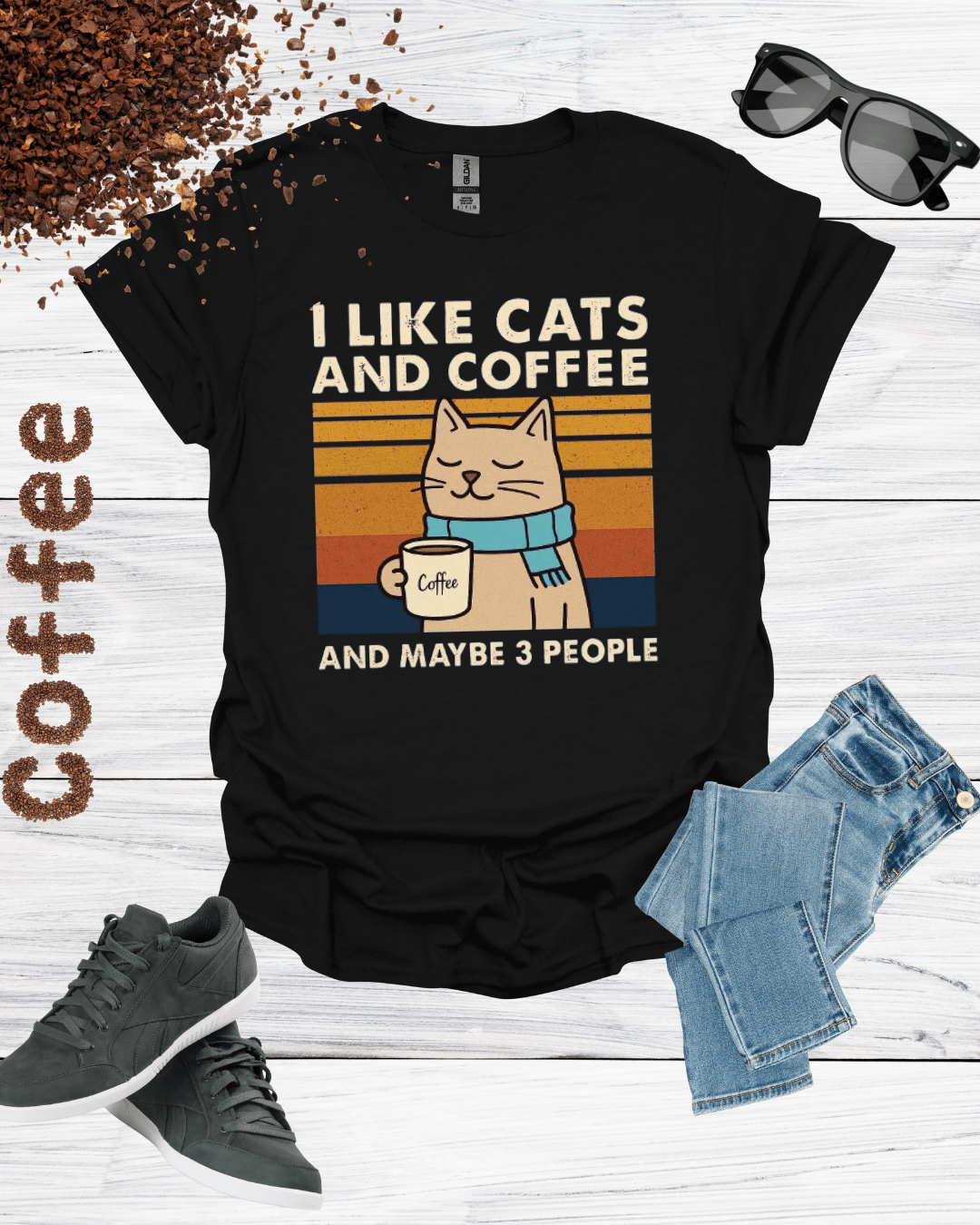 I LIKE CATS AND COFFEE T-Shirt