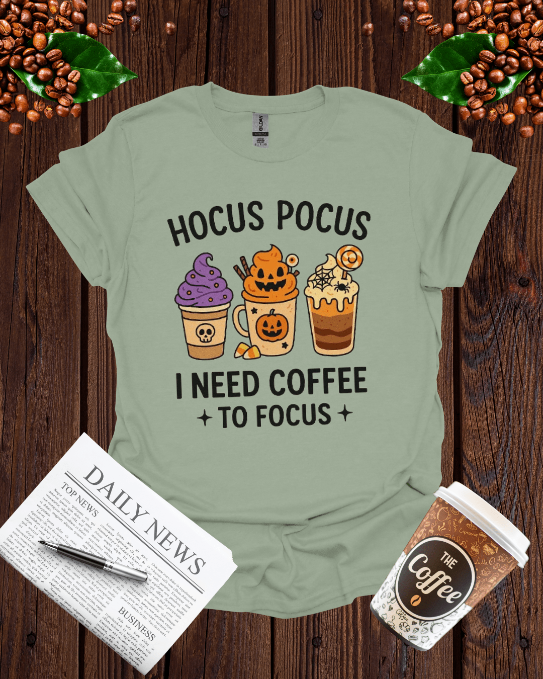 HOCUS-POCUS I NEED COFFEE TO FOCUS T-Shirt