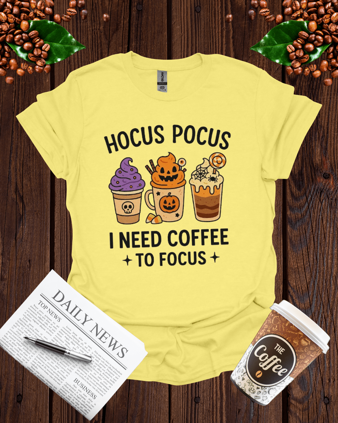 HOCUS-POCUS I NEED COFFEE TO FOCUS T-Shirt