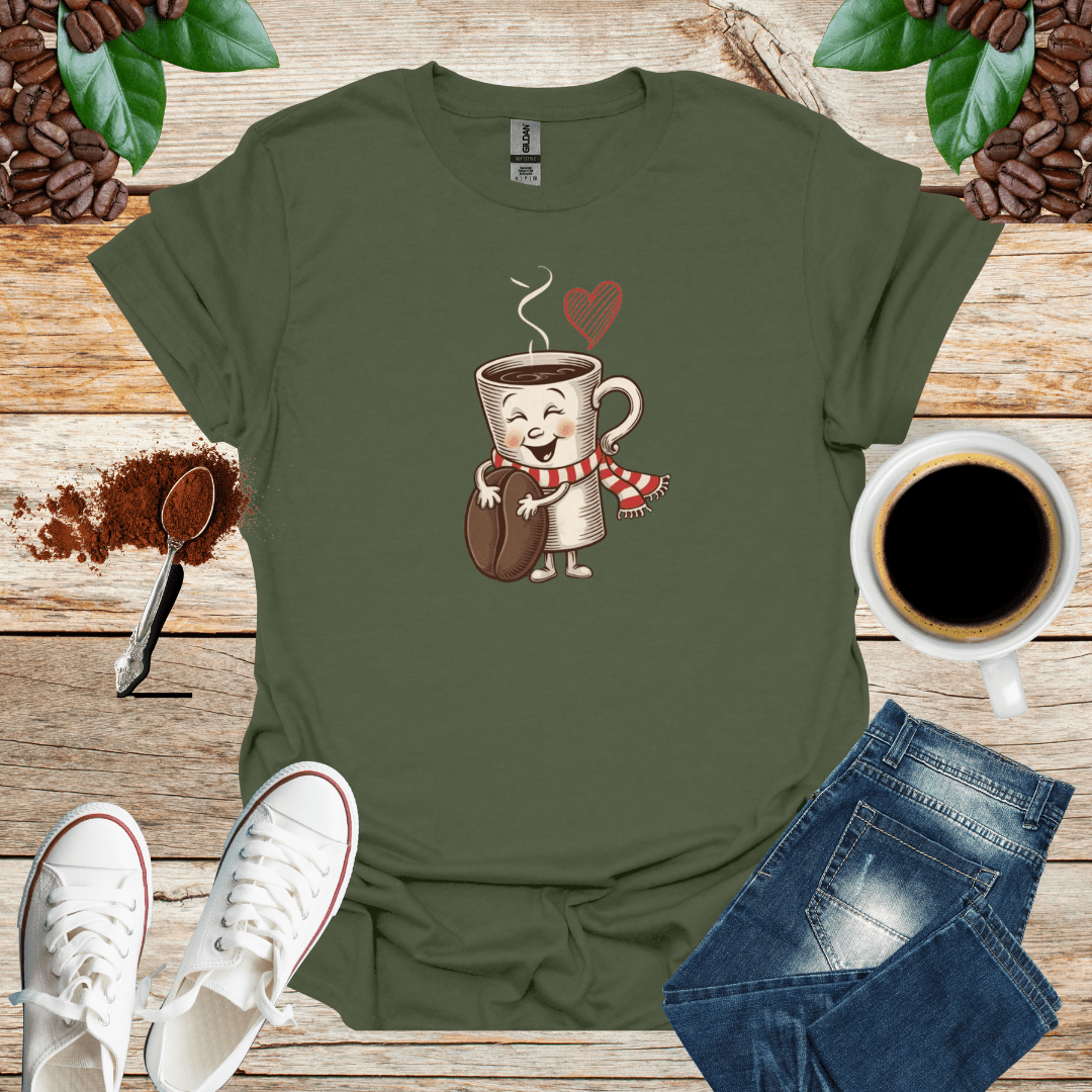 COFFEE CUP WITH SCHARF AND BEAN