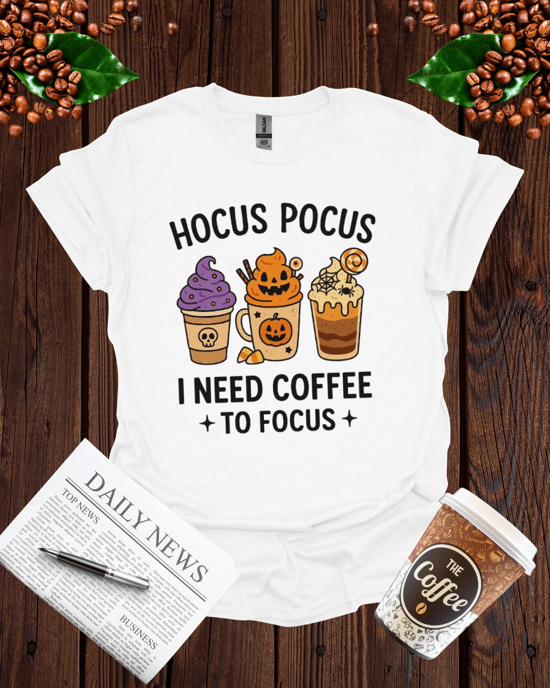 HOCUS-POCUS I NEED COFFEE TO FOCUS T-Shirt