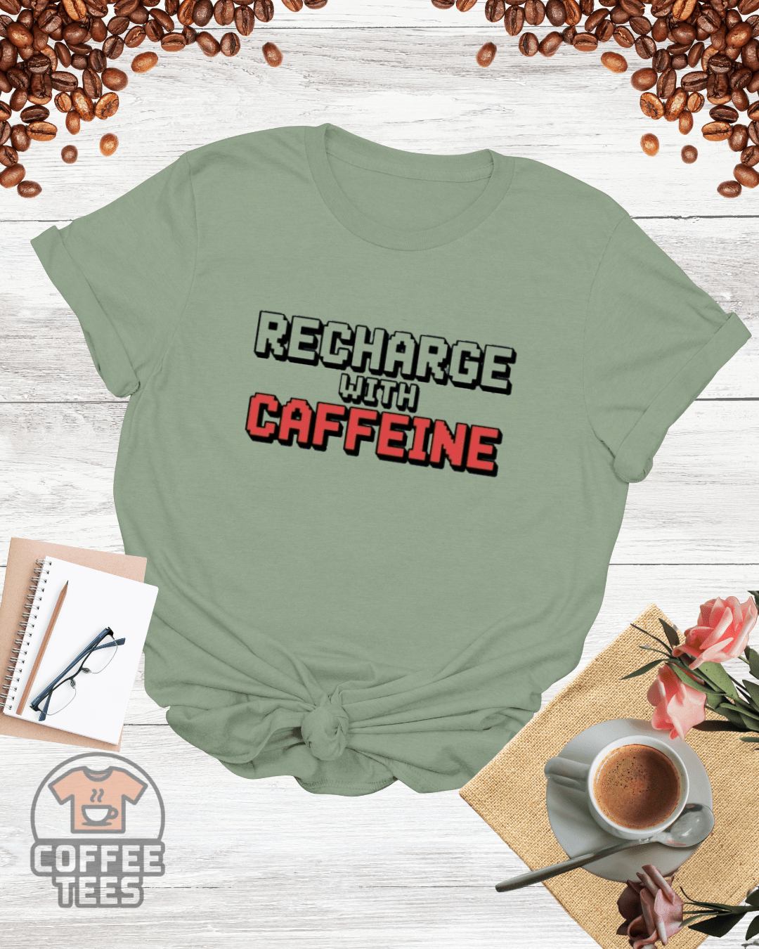 RECHARGE WITH CAFFEINE T-Shirt