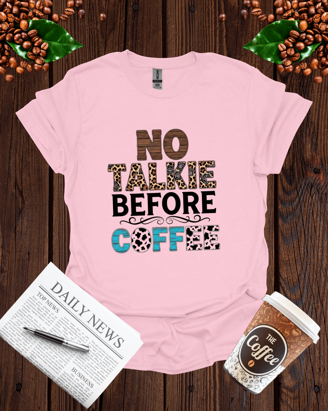 NO TALKIE BEFORE COFFEE T-Shirt
