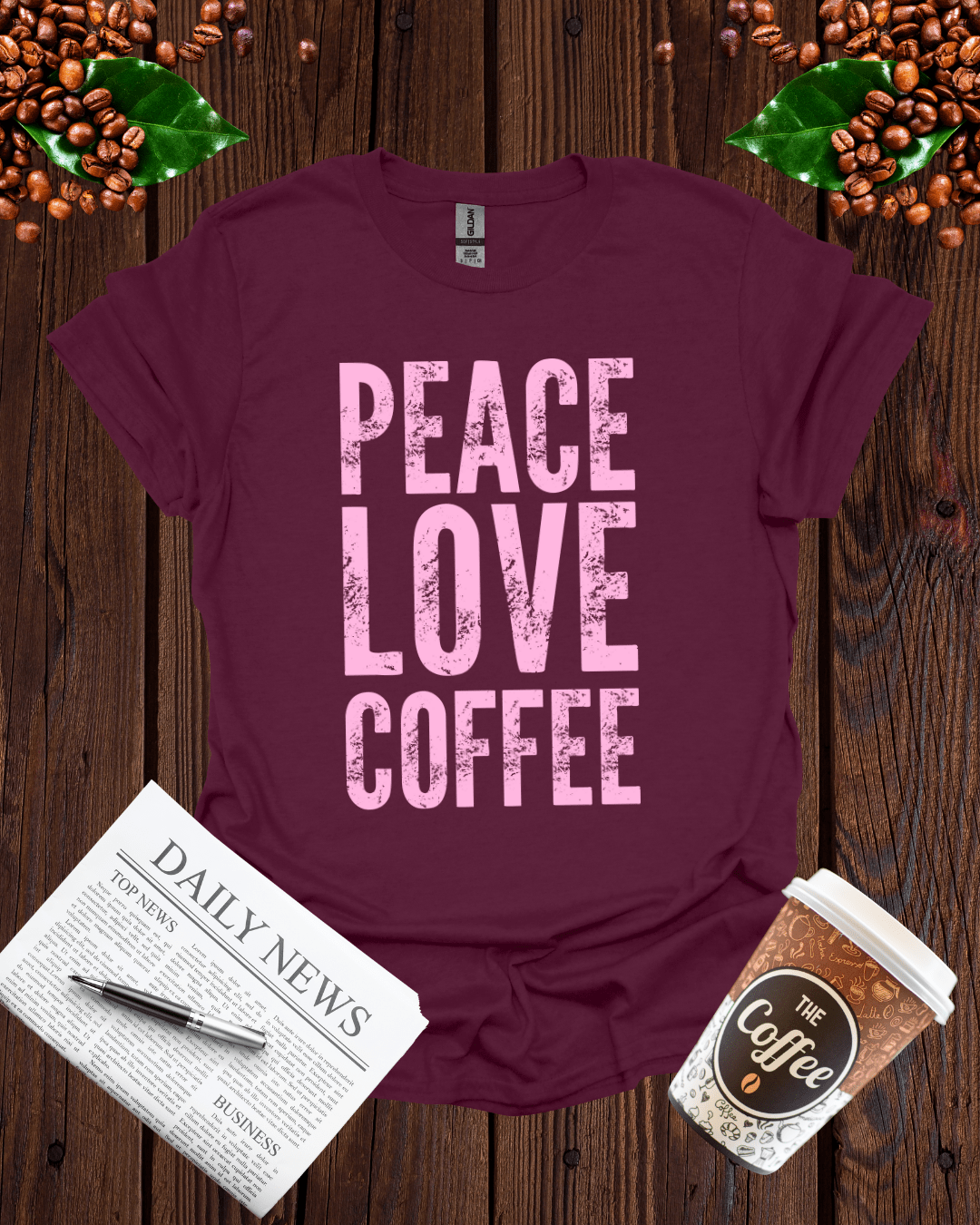 PEACE LOVE COFFEE 2 T-Shirt
