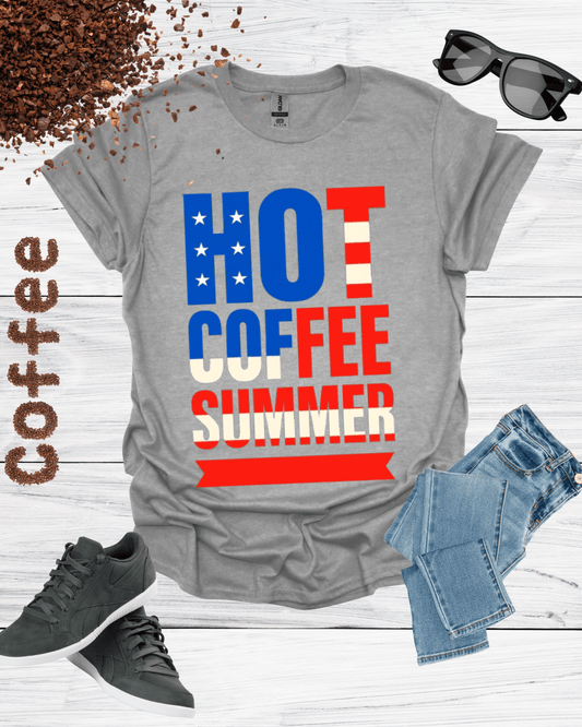 Hot Coffee Summer Shirt