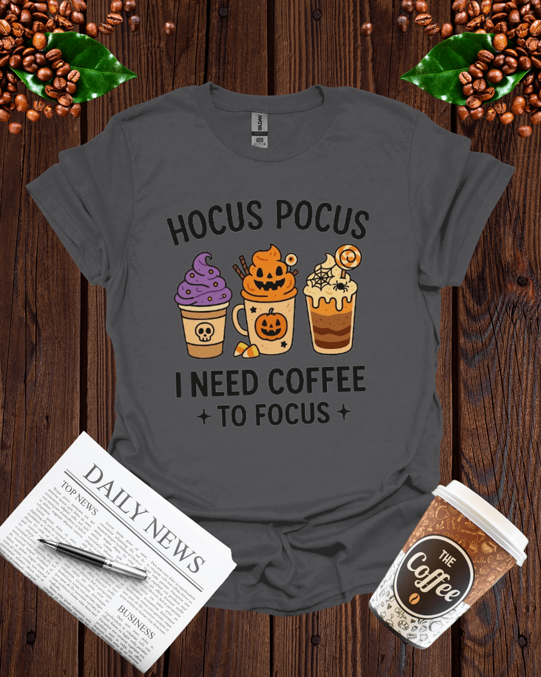 HOCUS-POCUS I NEED COFFEE TO FOCUS T-Shirt