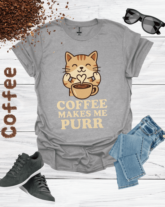 COFFEE MAKES ME PURR T-Shirt