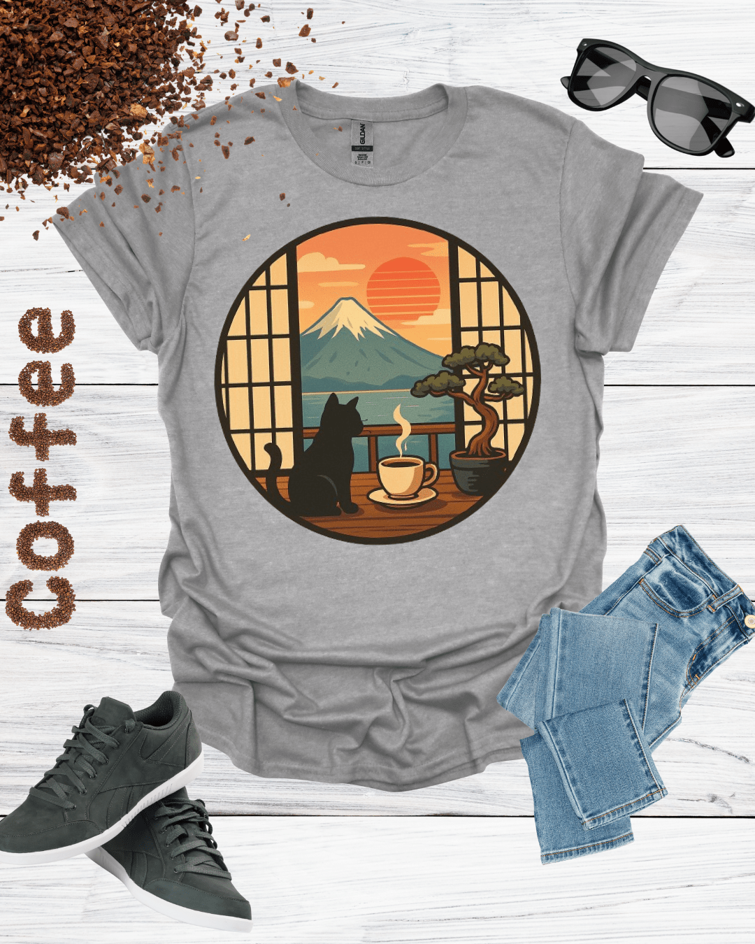 CAT LOOK THROUGH WINDOW T-Shirt