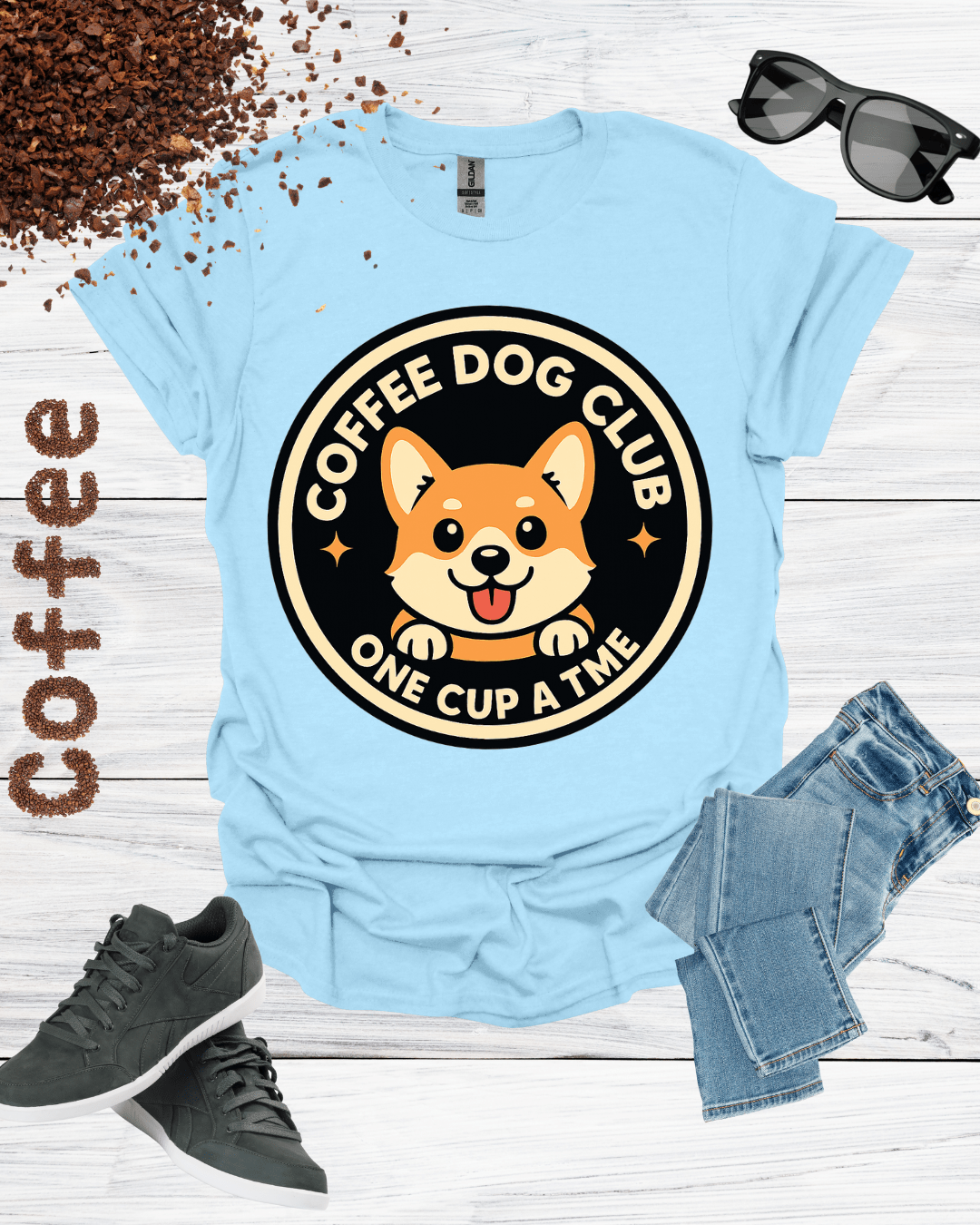 COFFEE DOG CLUB ONE CUP A TIME T-Shirt