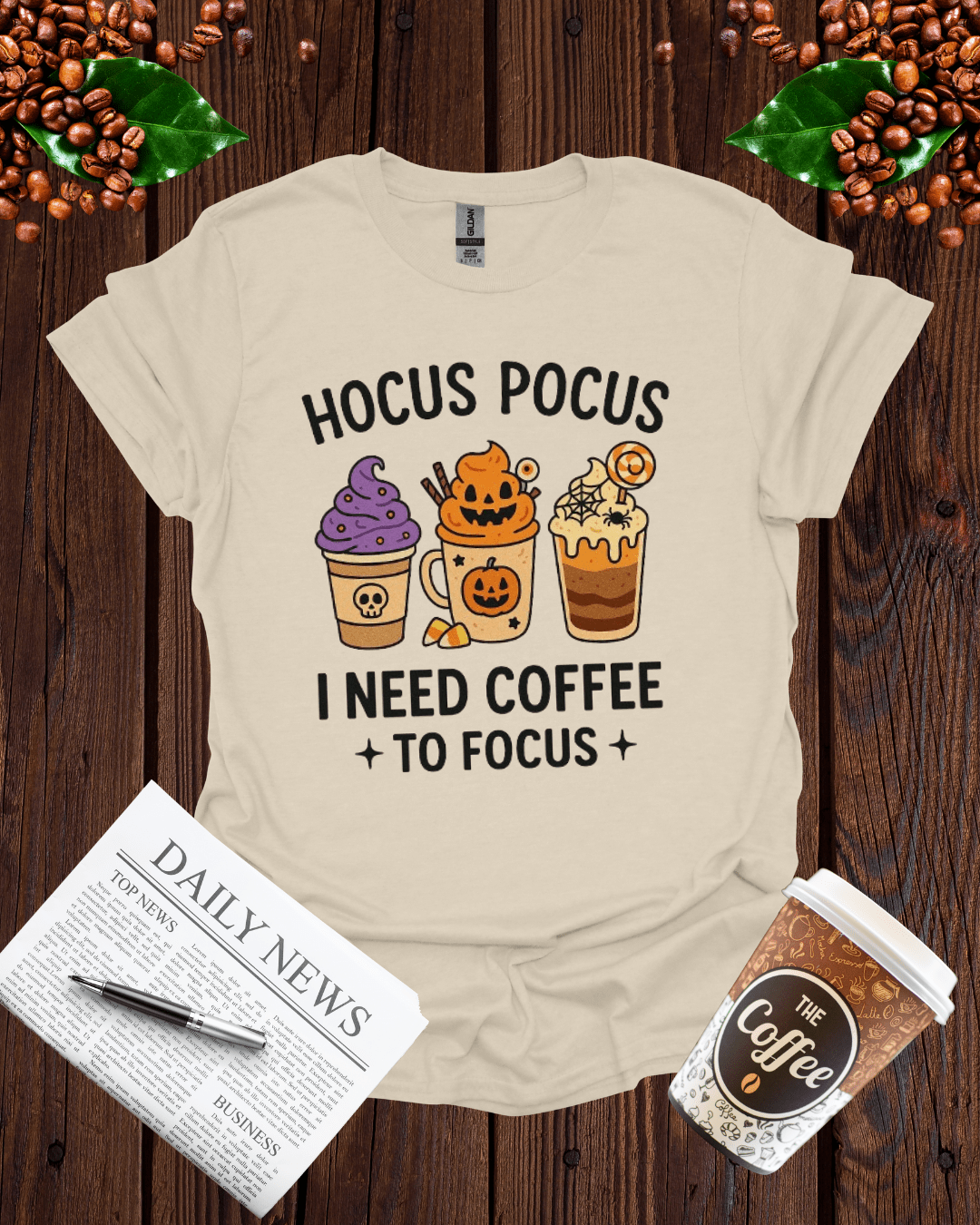 HOCUS-POCUS I NEED COFFEE TO FOCUS T-Shirt