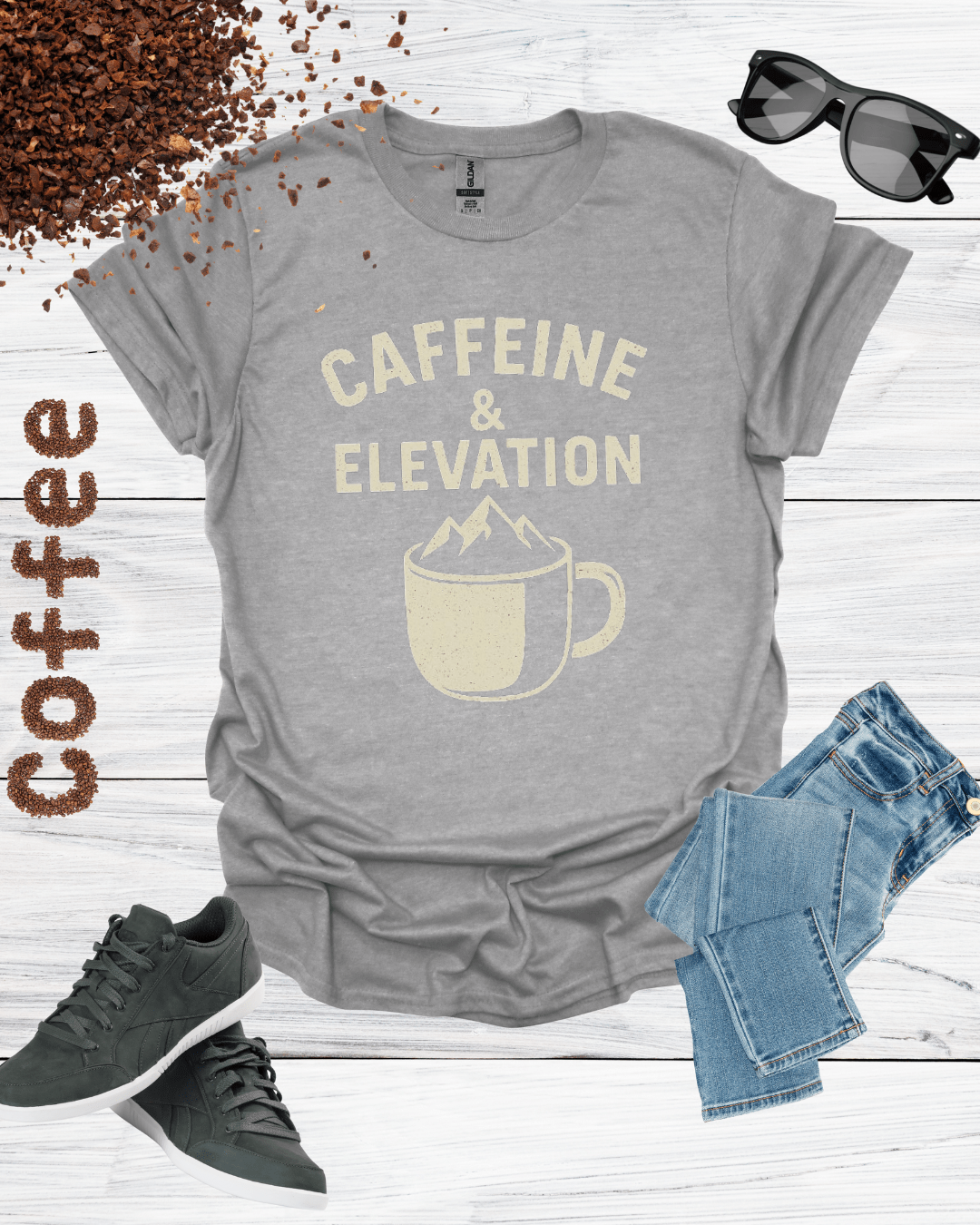 CAFFEINE & ELEVATION T-Shirt