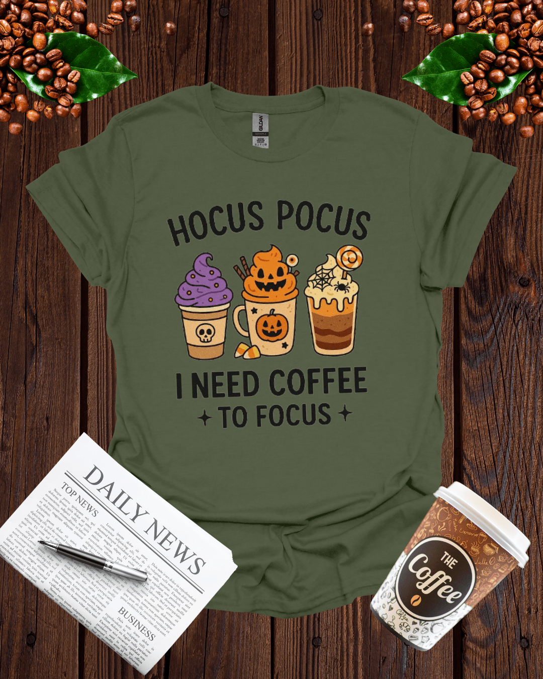 HOCUS-POCUS I NEED COFFEE TO FOCUS T-Shirt