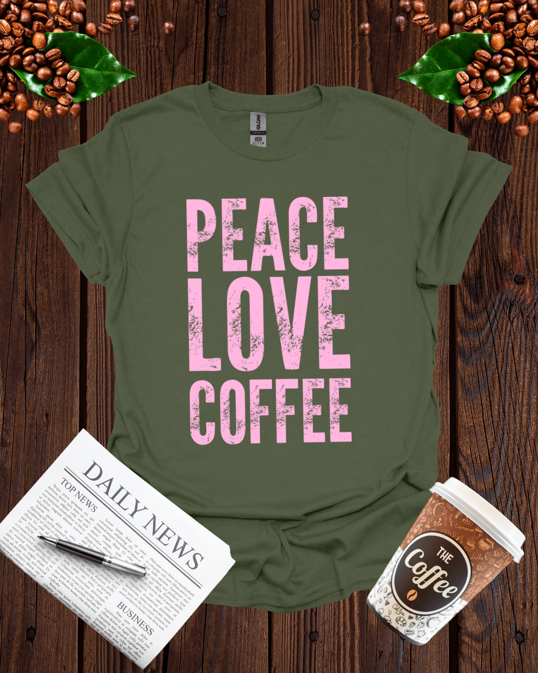 PEACE LOVE COFFEE 2 T-Shirt