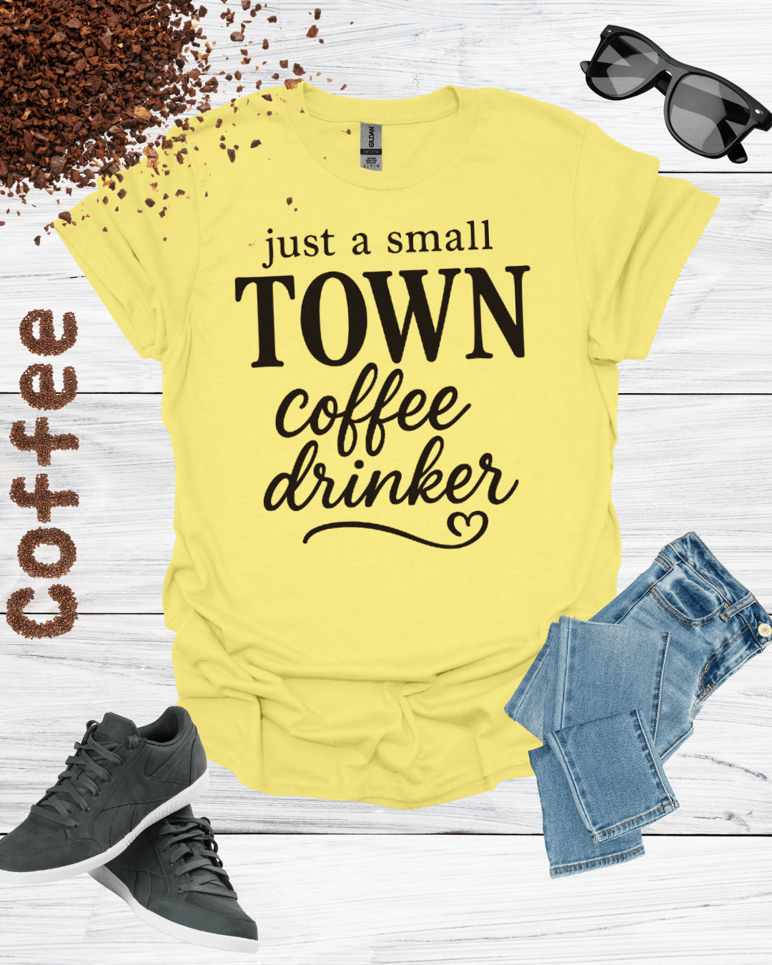 just a small TOWN coffee drinke T-Shirt