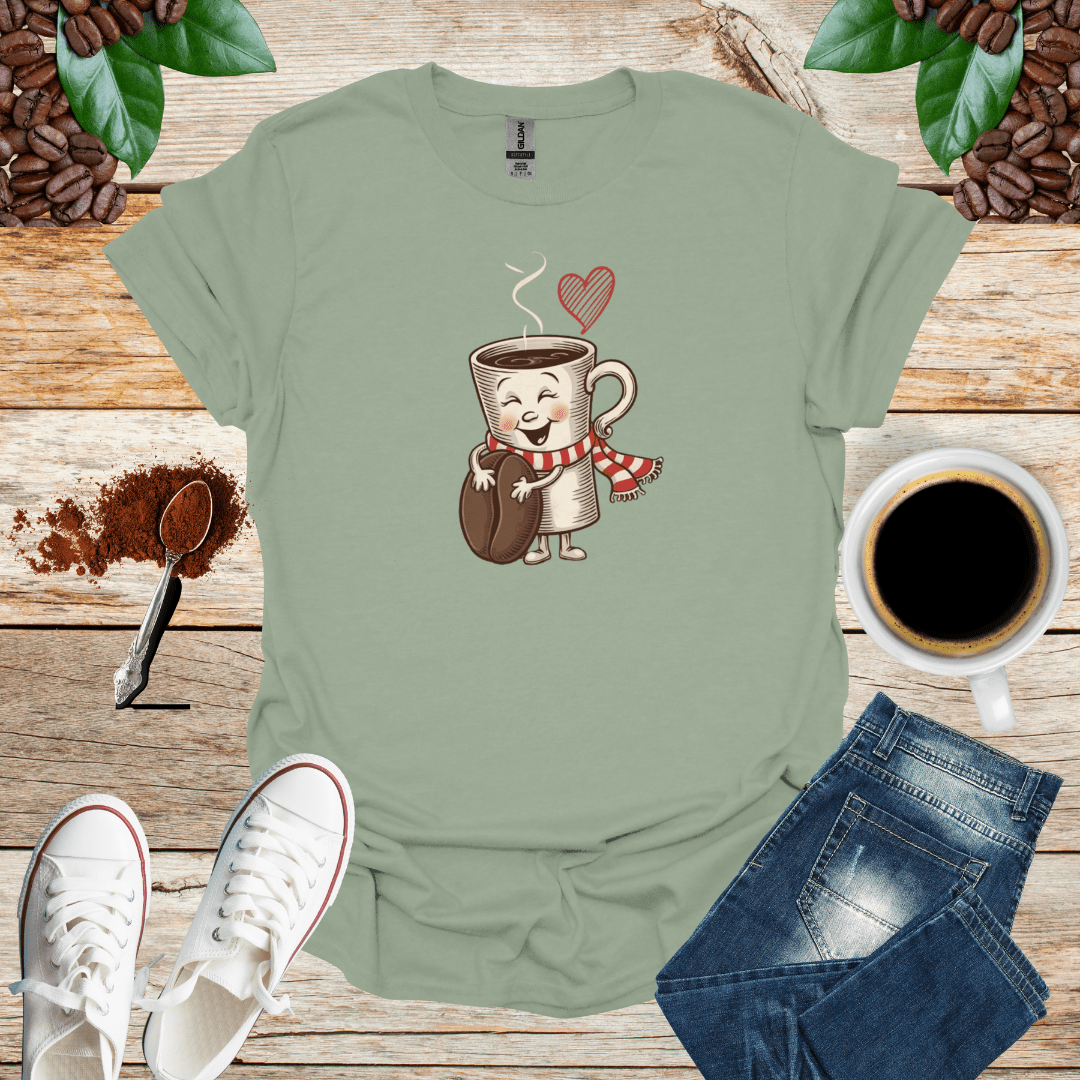 COFFEE CUP WITH SCHARF AND BEAN