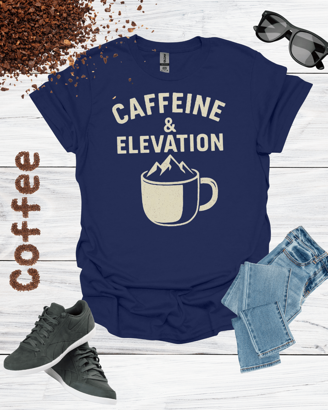 CAFFEINE & ELEVATION T-Shirt