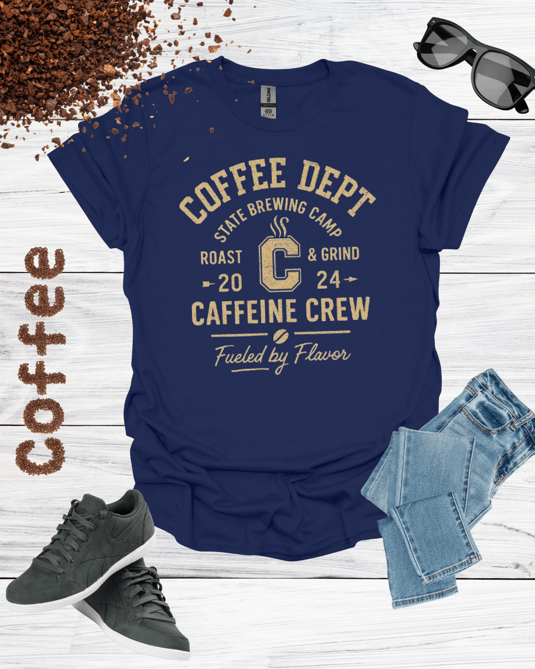 COFFEE DEPT STATE BREWING CAMP T-Shirt