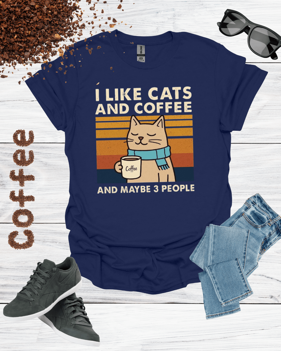 I LIKE CATS AND COFFEE T-Shirt