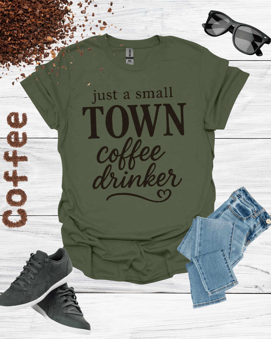 just a small TOWN coffee drinke T-Shirt