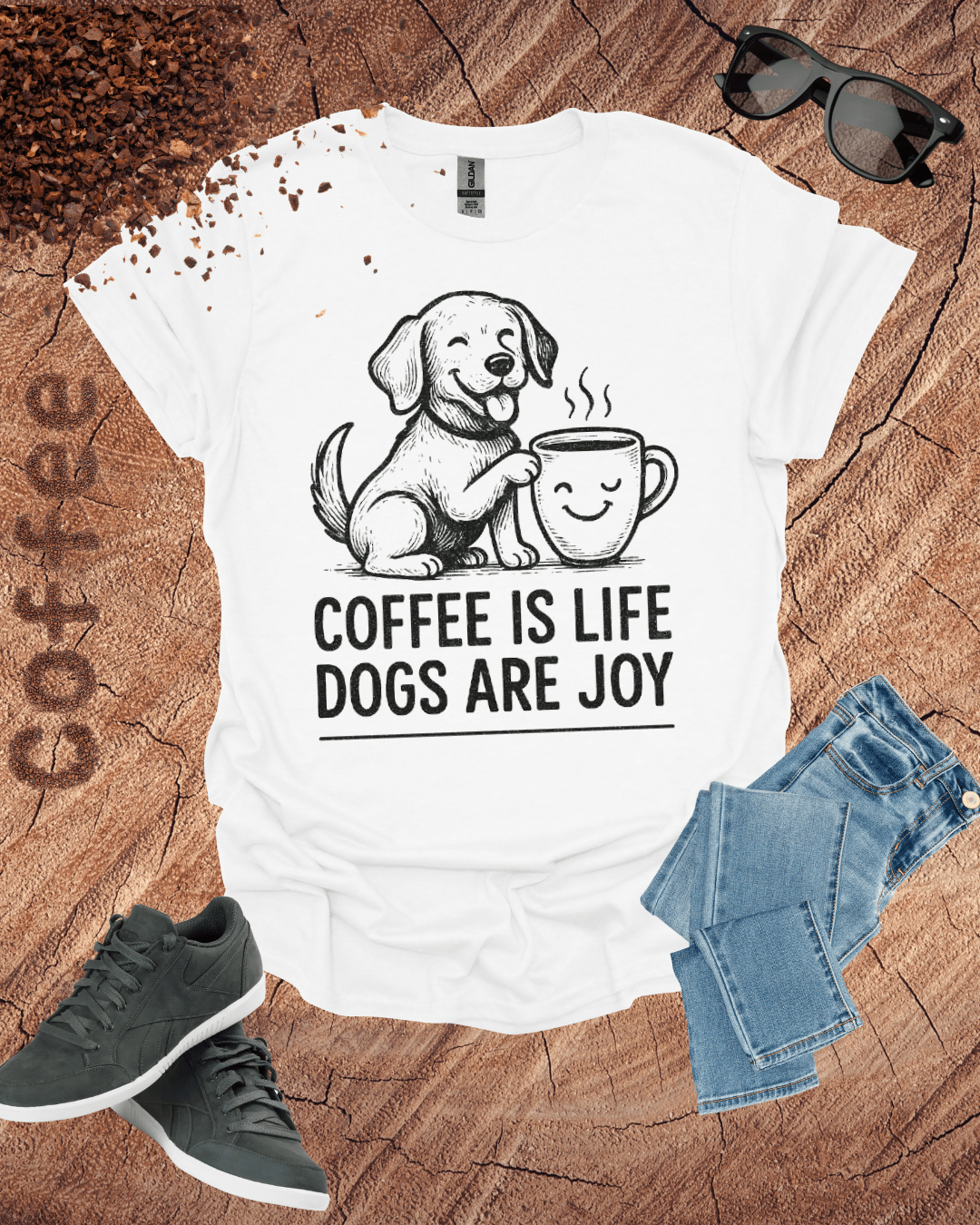 COFFEE IS LIFE DOGS ARE JOY T-Shirt