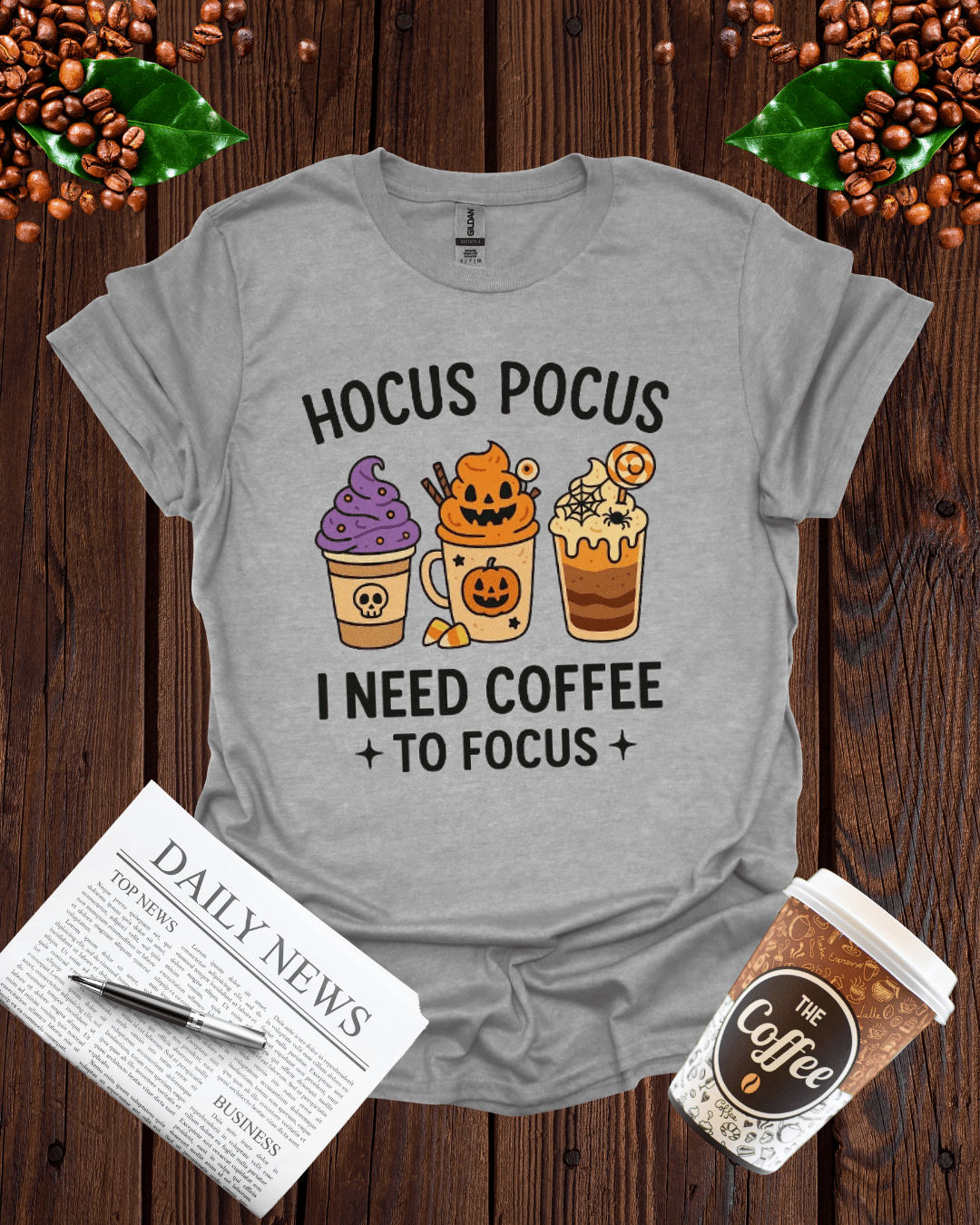 HOCUS-POCUS I NEED COFFEE TO FOCUS T-Shirt