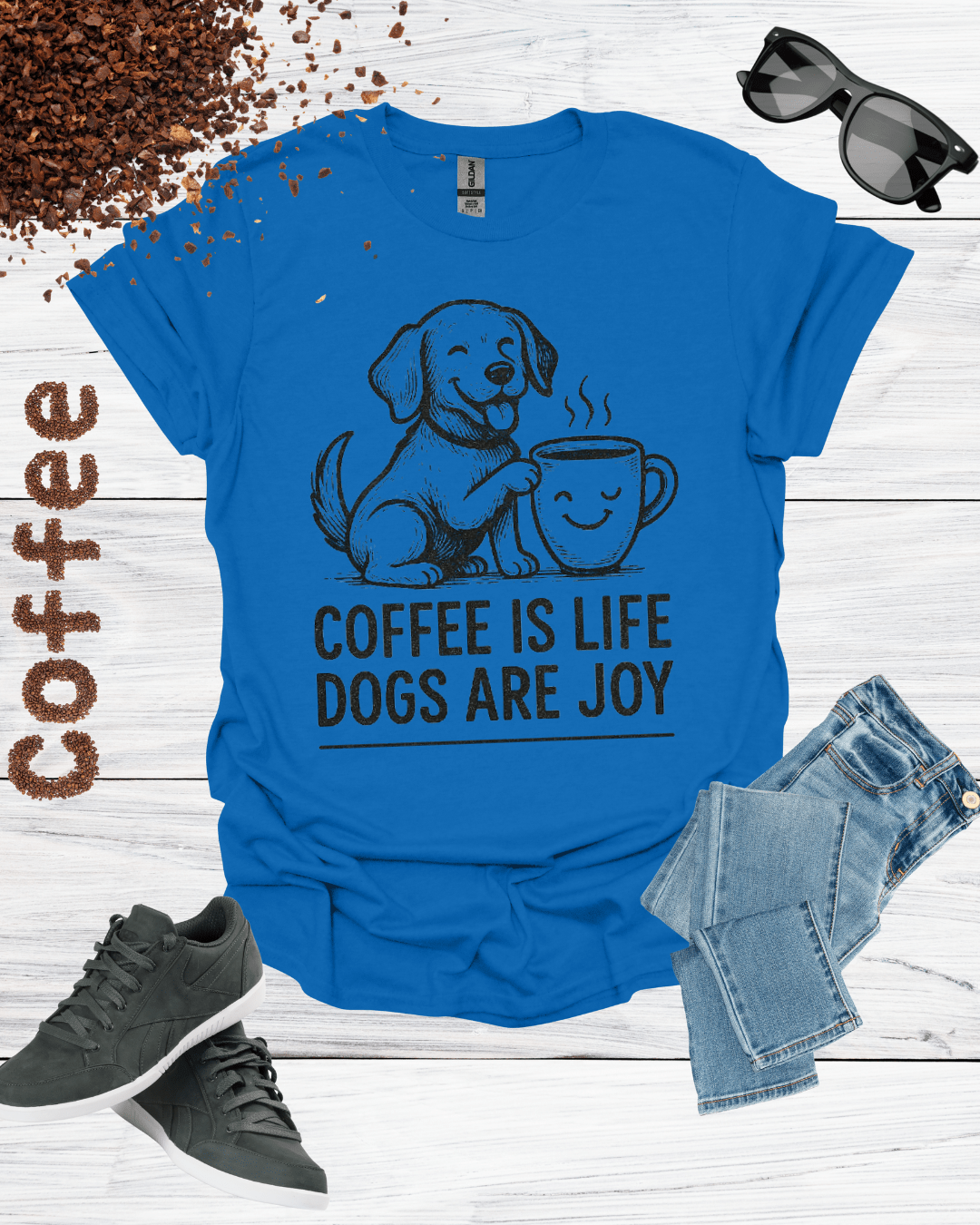 COFFEE IS LIFE DOGS ARE JOY T-Shirt