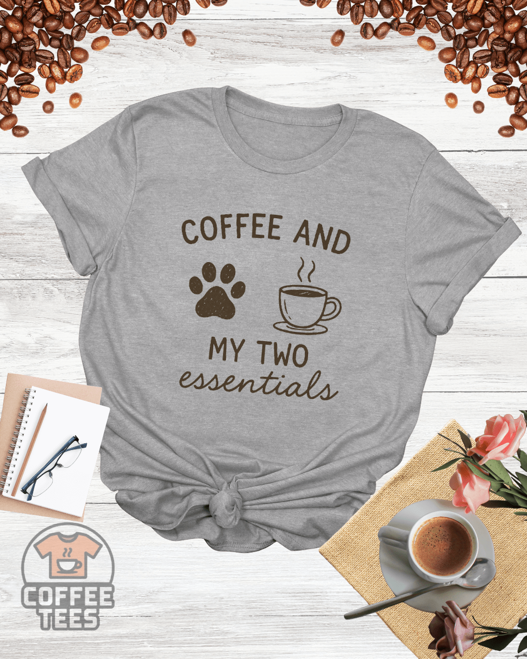 COFFEE AND MY TWO ESSENTIAL T-Shirt