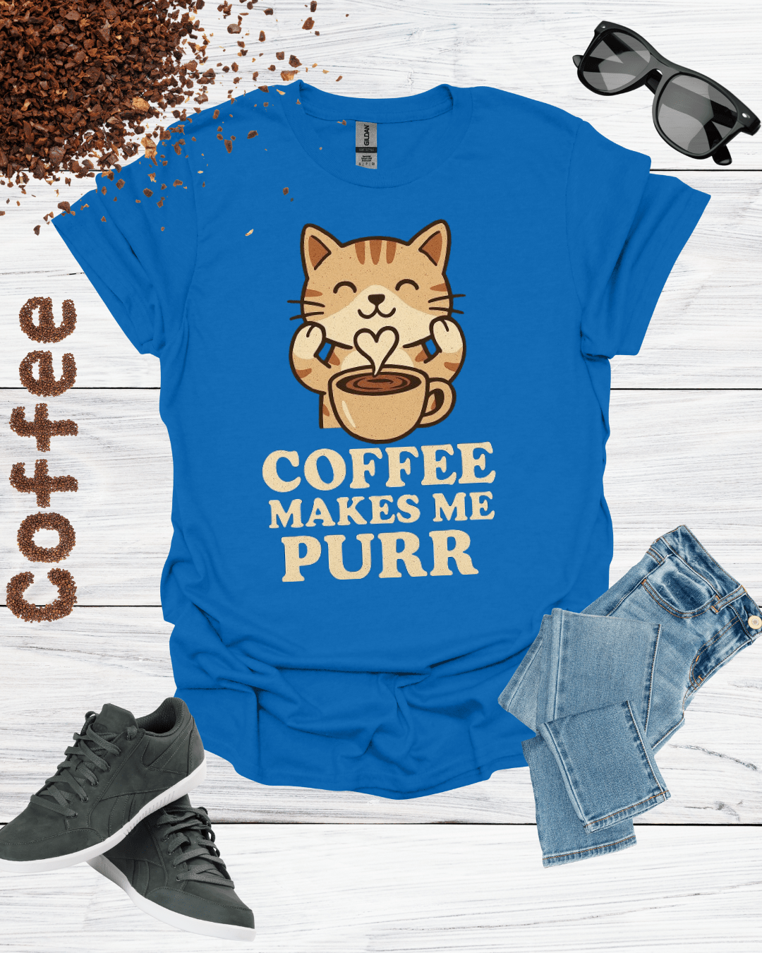 COFFEE MAKES ME PURR T-Shirt