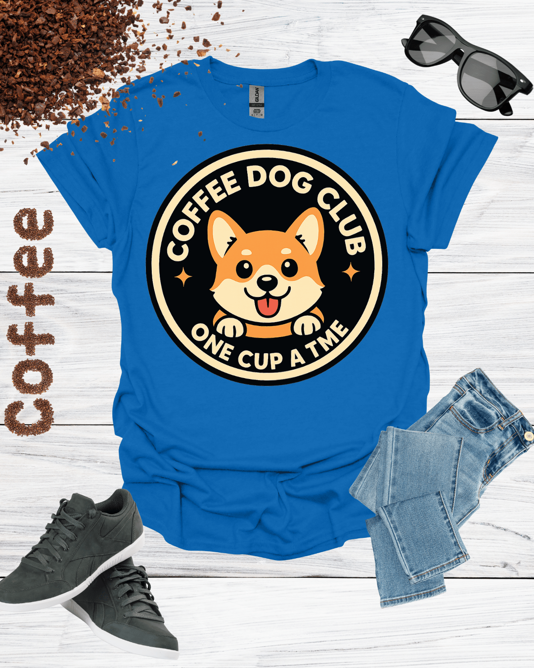 COFFEE DOG CLUB ONE CUP A TIME T-Shirt