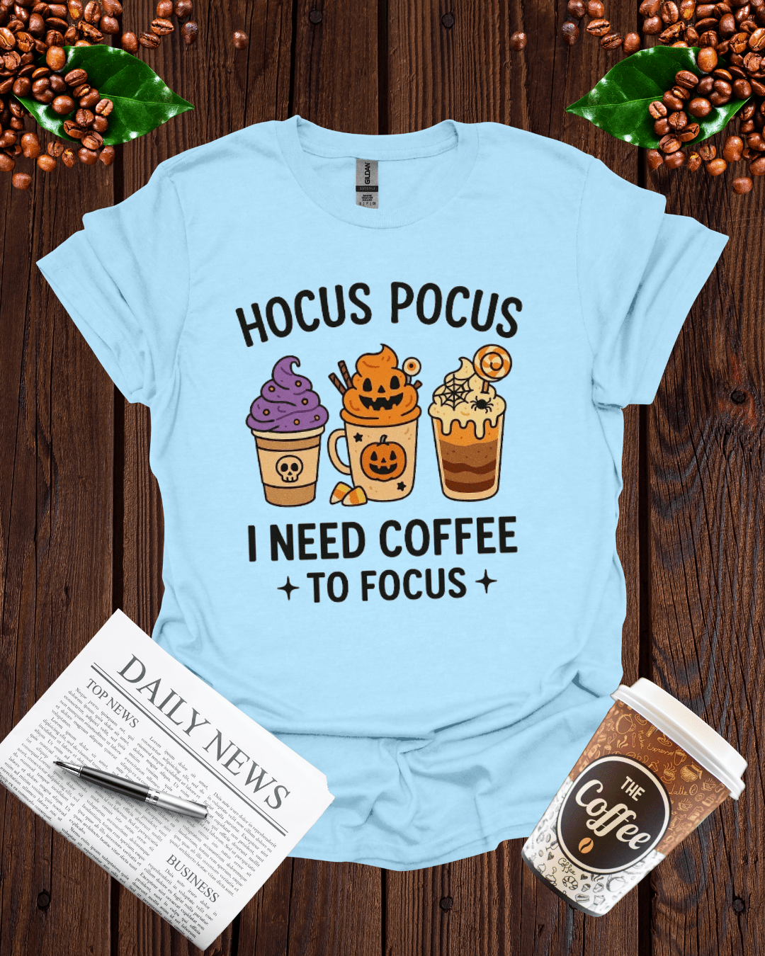 HOCUS-POCUS I NEED COFFEE TO FOCUS T-Shirt
