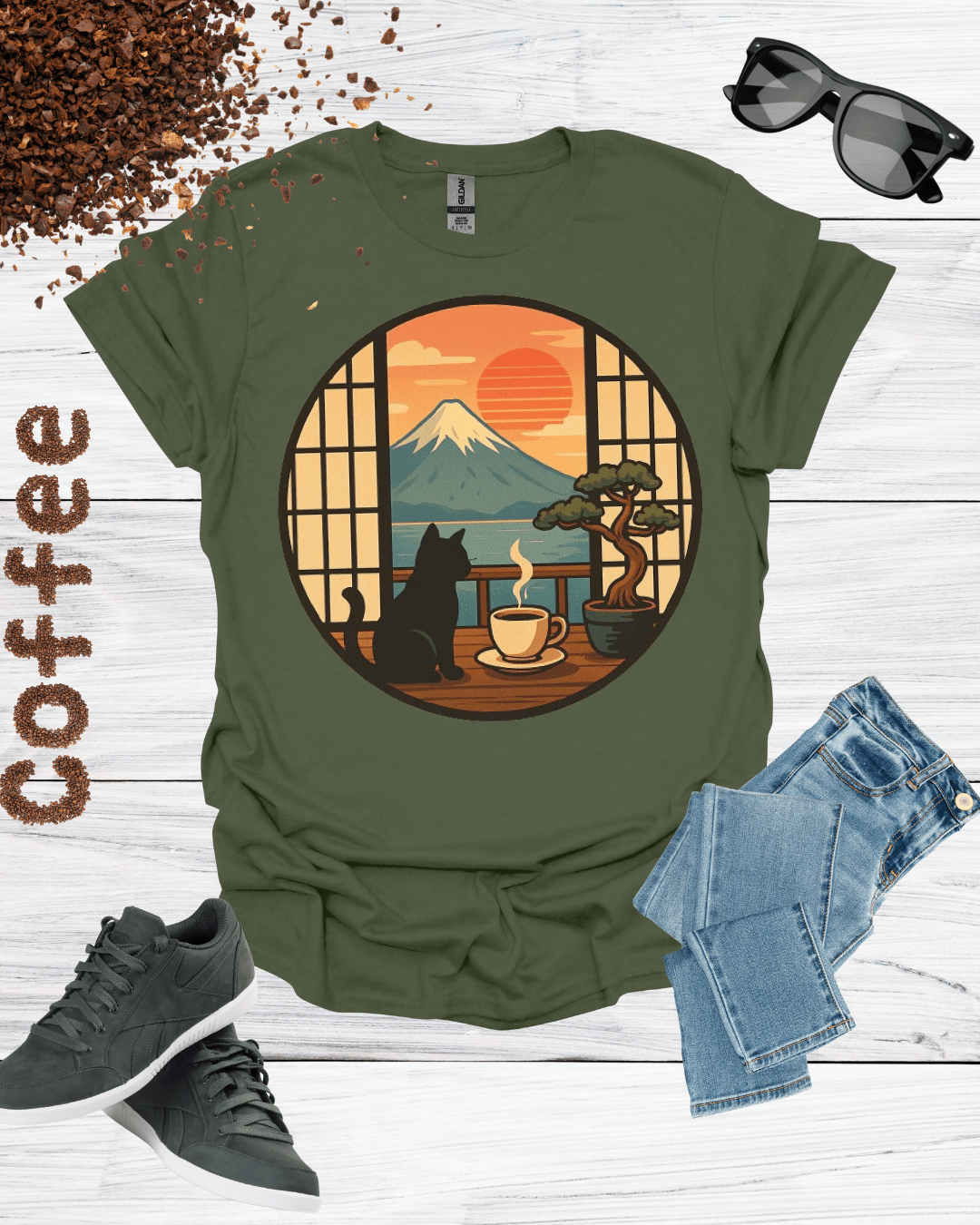 CAT LOOK THROUGH WINDOW T-Shirt