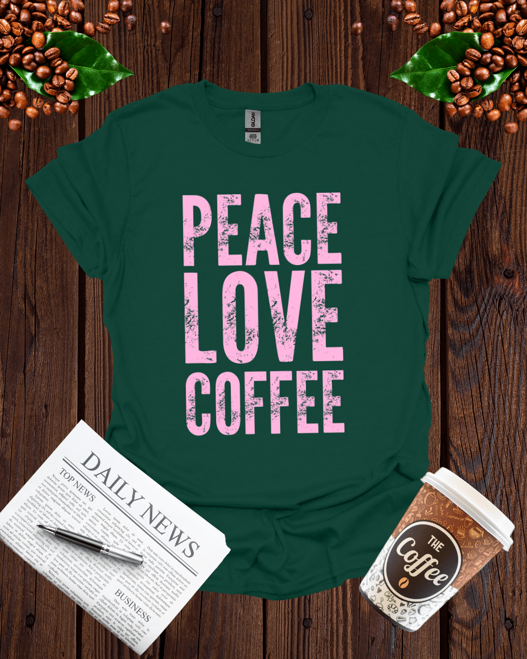PEACE LOVE COFFEE 2 T-Shirt