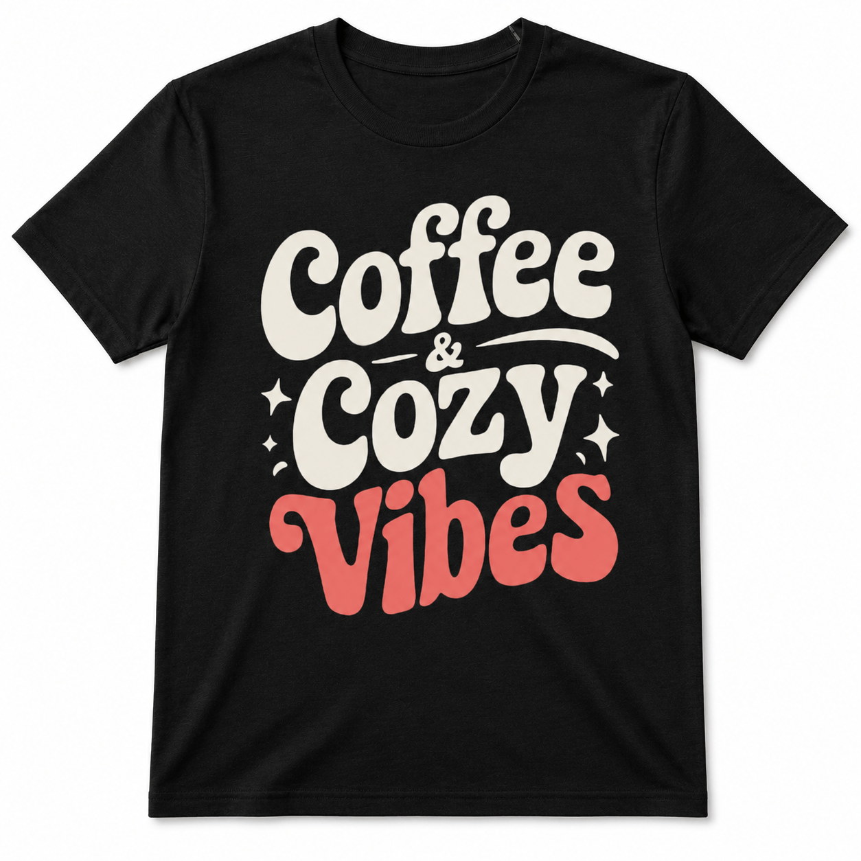 Coffee Cozy Vibes Unisex Graphic T-Shirt