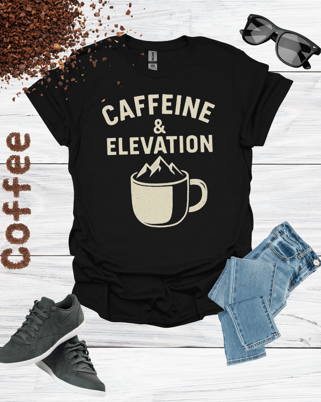 CAFFEINE & ELEVATION T-Shirt
