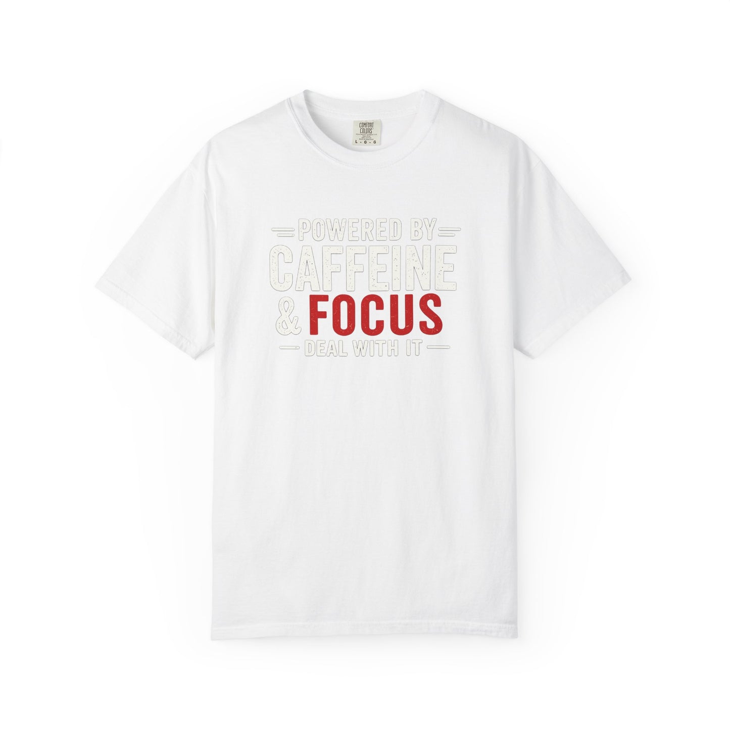 POWERED BY CAFFEINE & FOCUS loading PLEASE WAIT T-Shirt