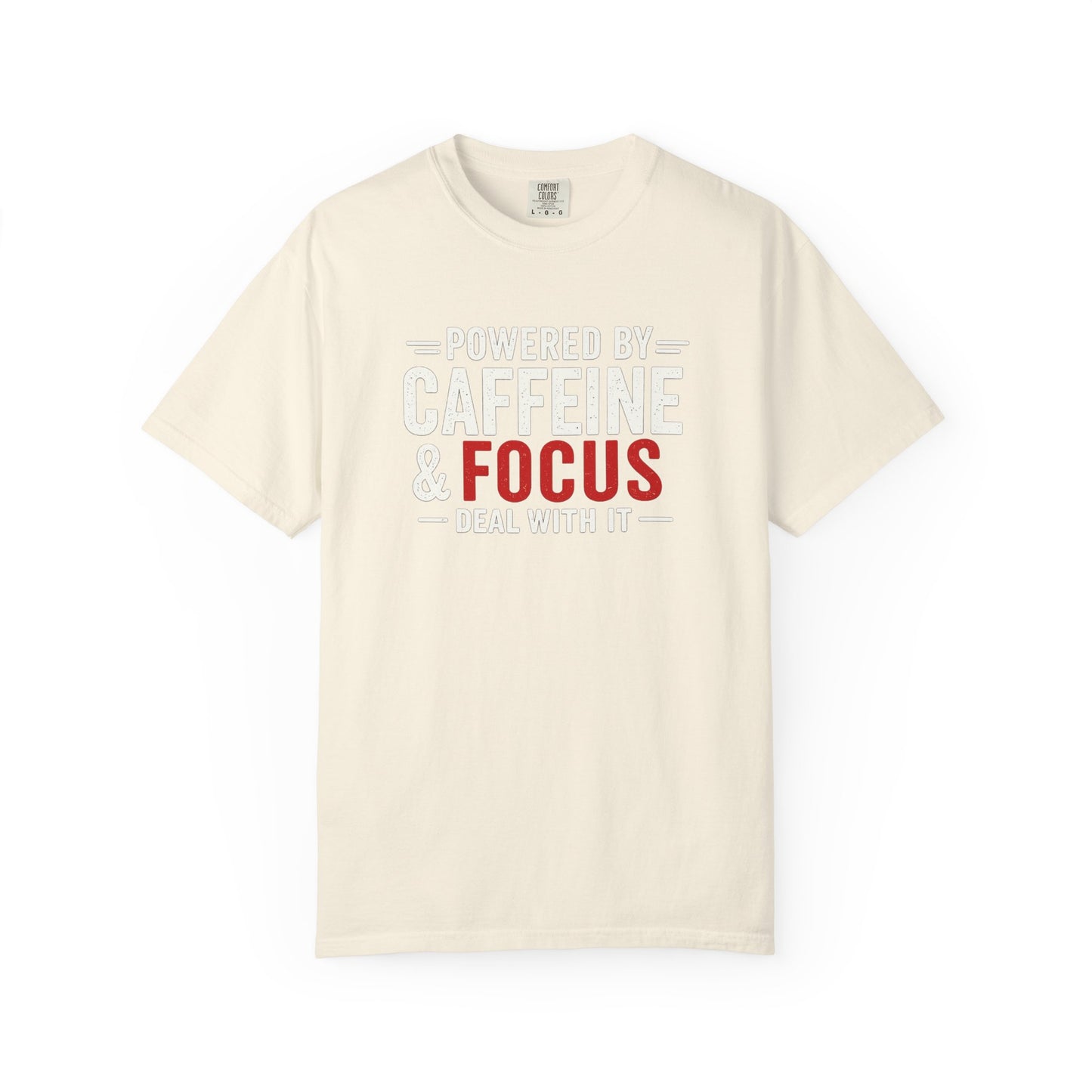 POWERED BY CAFFEINE & FOCUS loading PLEASE WAIT T-Shirt
