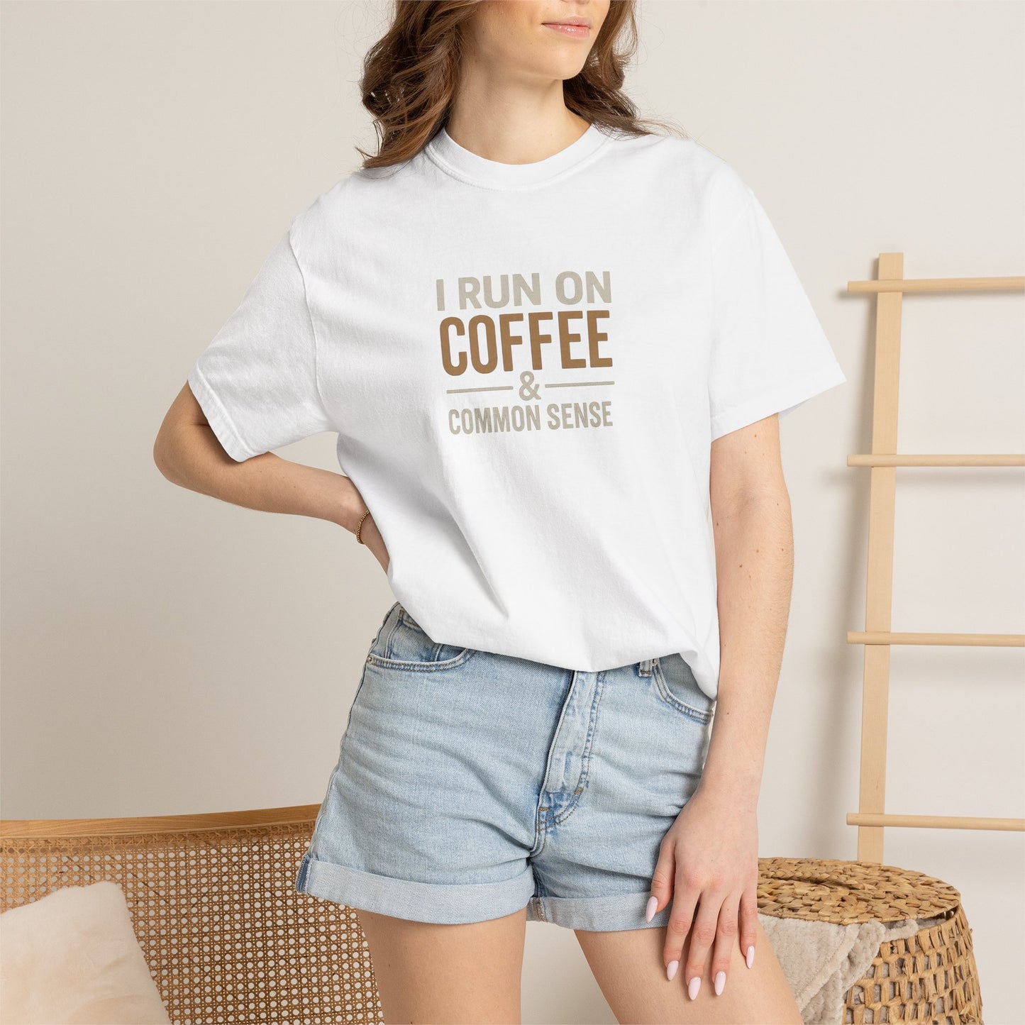 I RUN ON COFFEE & COMMON SENSE T-Shirt