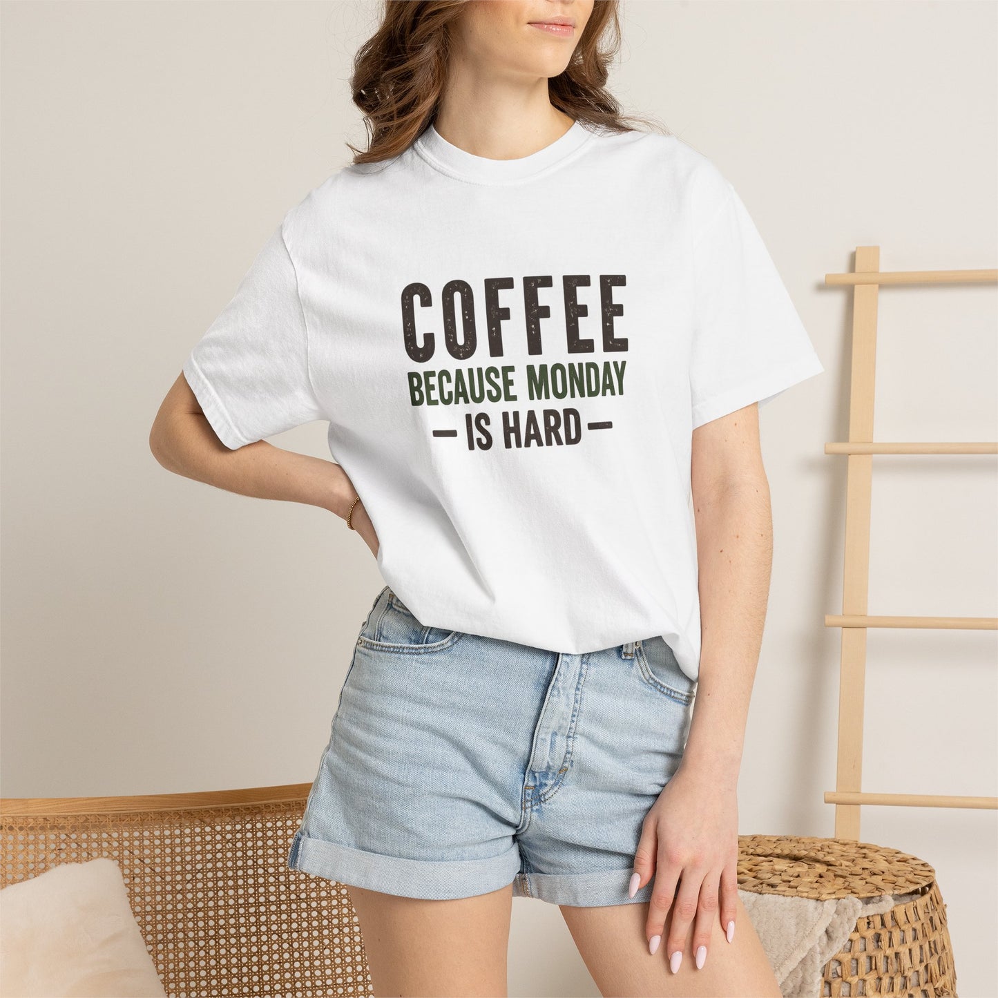 COFFEE BECAUSE MONDAY IS HARD  T-Shirt