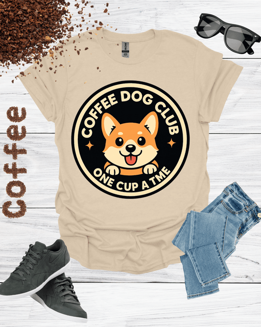 COFFEE DOG CLUB ONE CUP A TIME T-Shirt