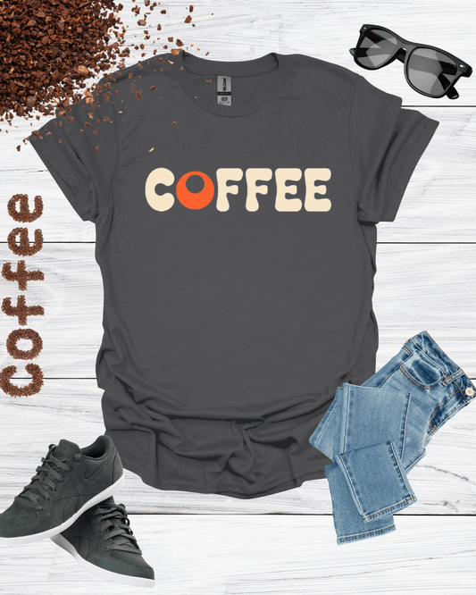 Coffee Orange O Unisex Cotton T-Shirt