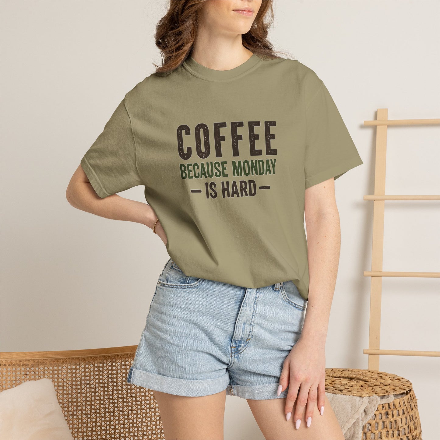 COFFEE BECAUSE MONDAY IS HARD  T-Shirt