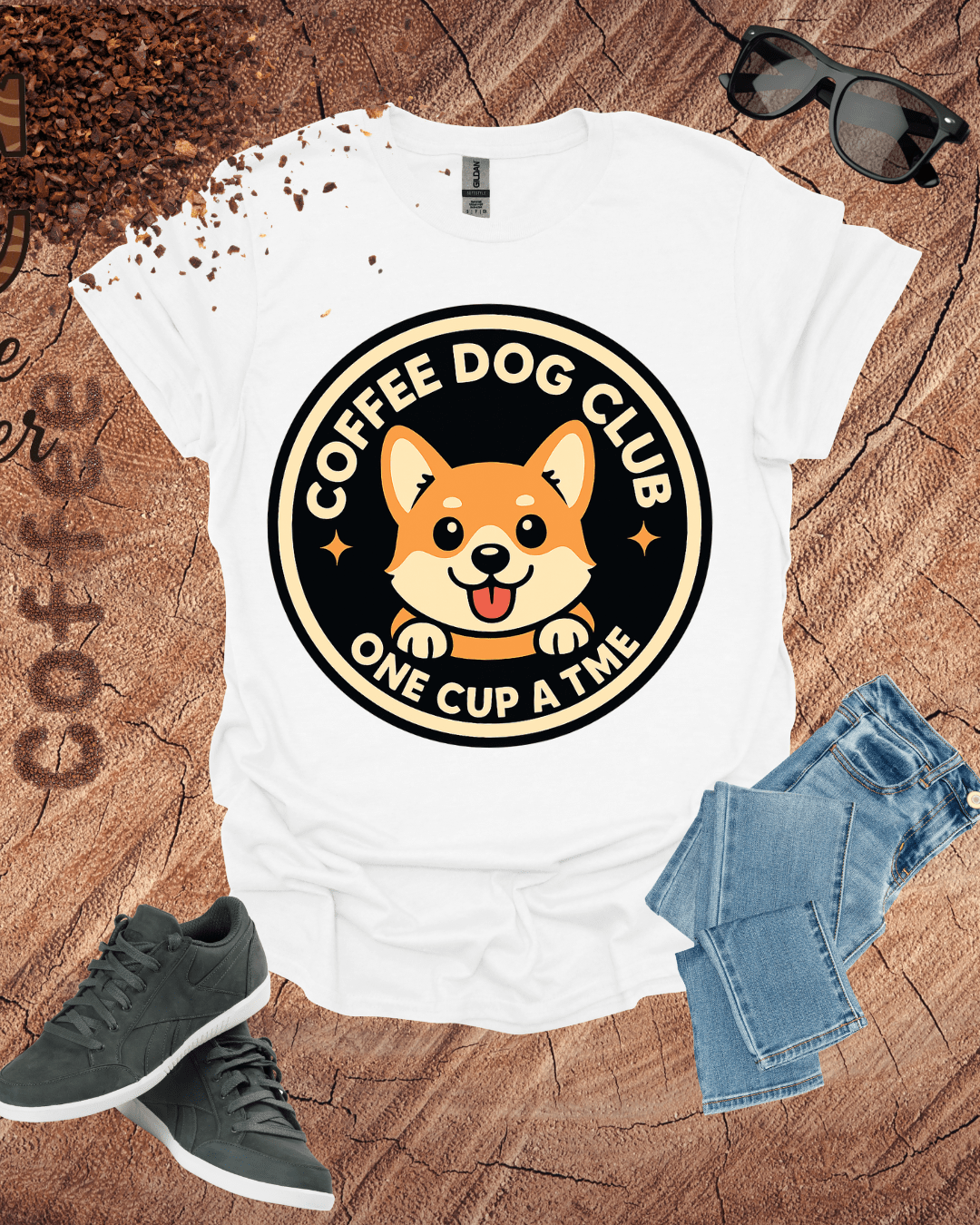COFFEE DOG CLUB ONE CUP A TIME T-Shirt