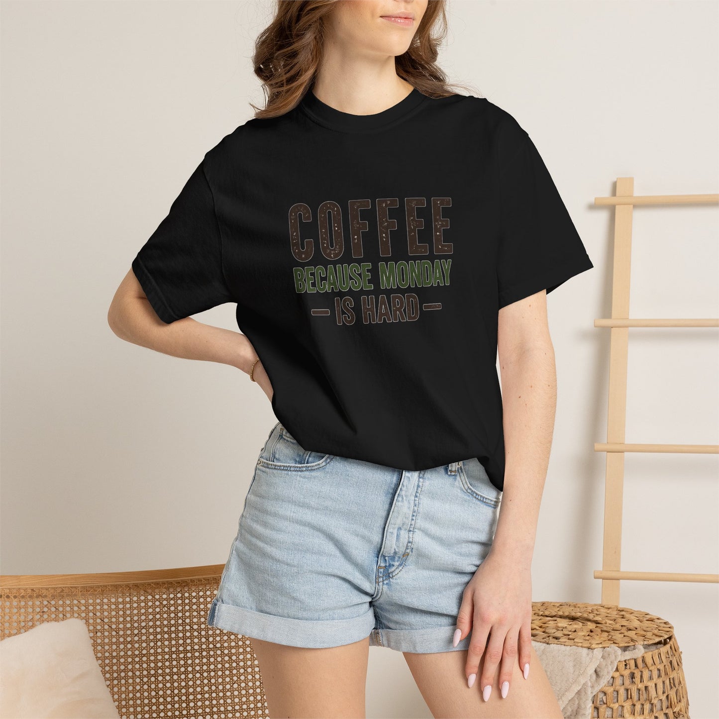 COFFEE BECAUSE MONDAY IS HARD  T-Shirt