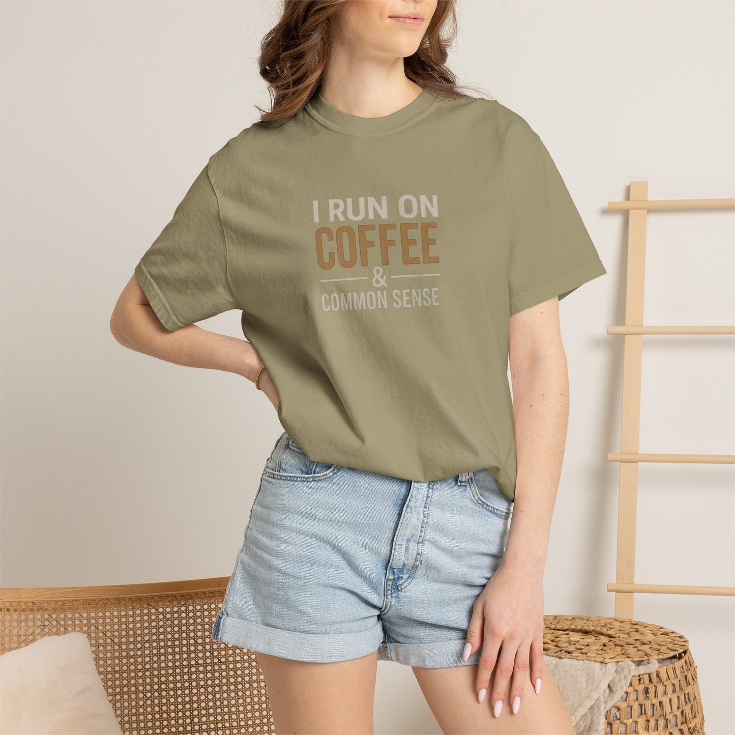 I RUN ON COFFEE & COMMON SENSE T-Shirt