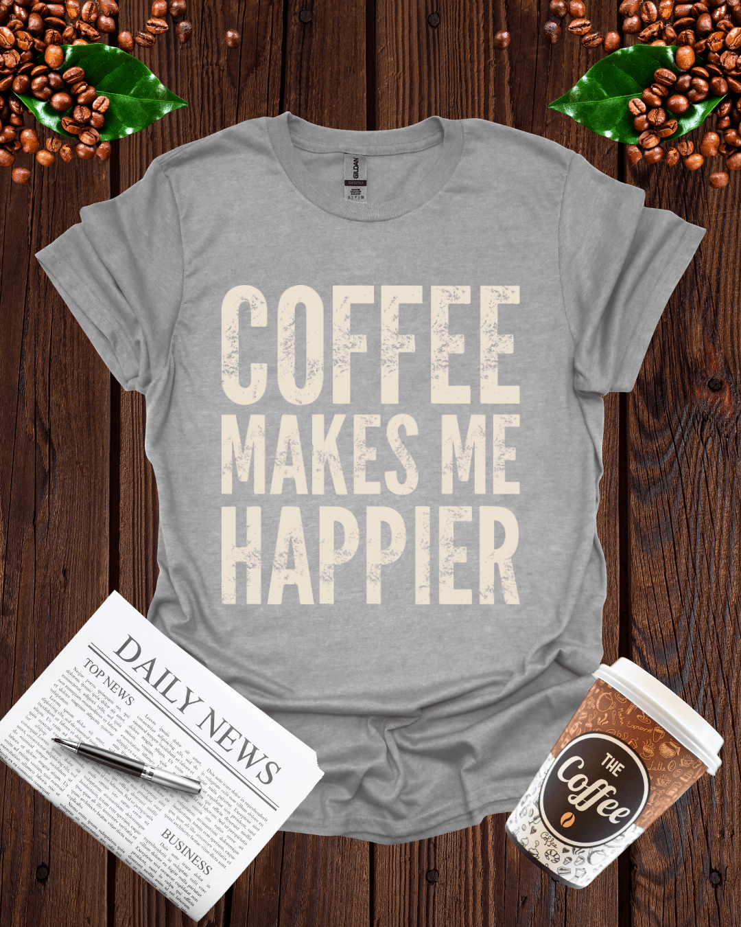 COFFEE MAKES ME HAPPIER T-Shirt