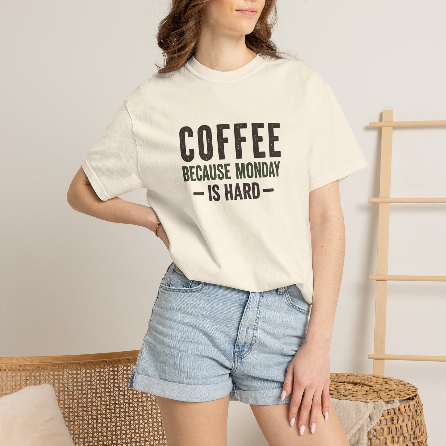 COFFEE BECAUSE MONDAY IS HARD  T-Shirt