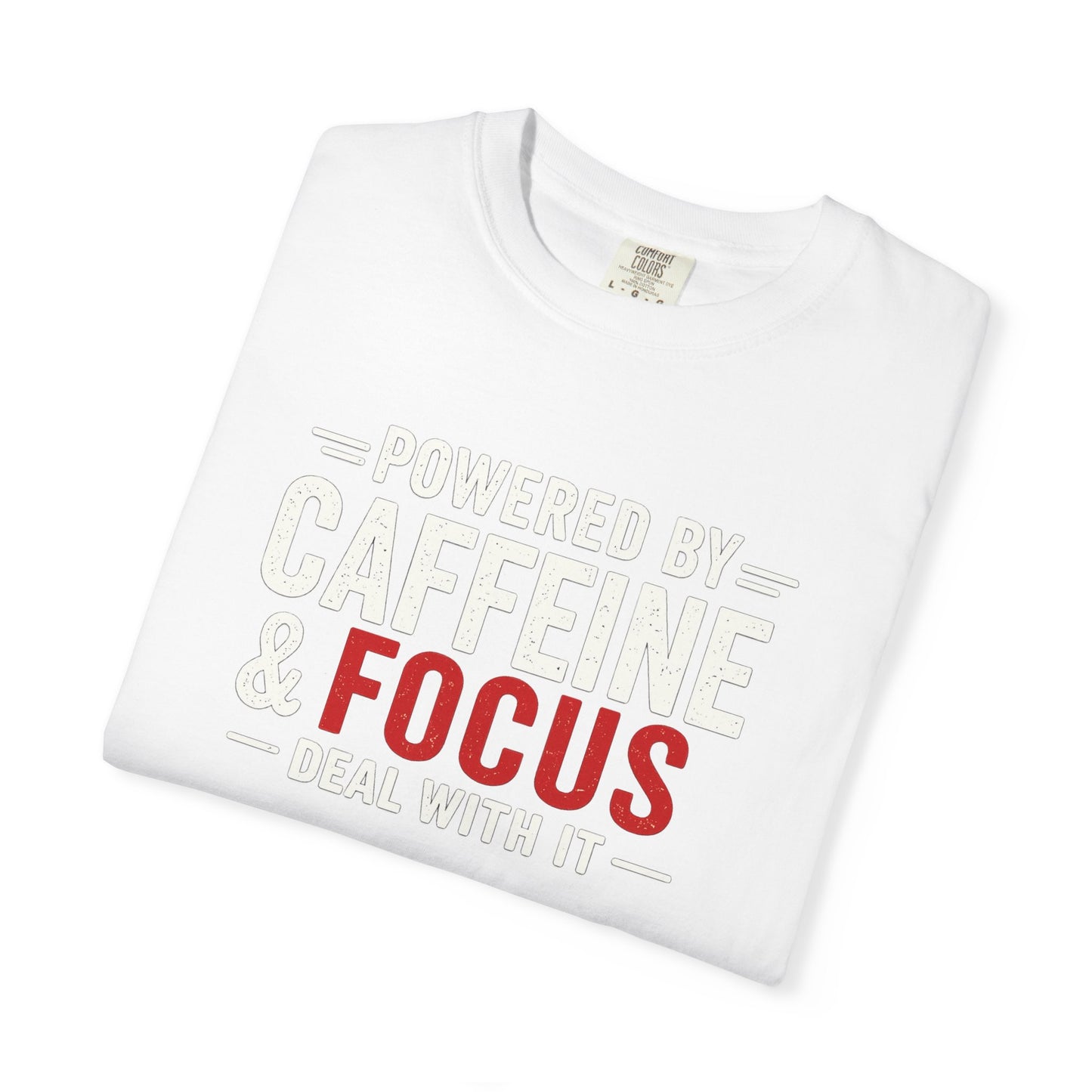 POWERED BY CAFFEINE & FOCUS loading PLEASE WAIT T-Shirt