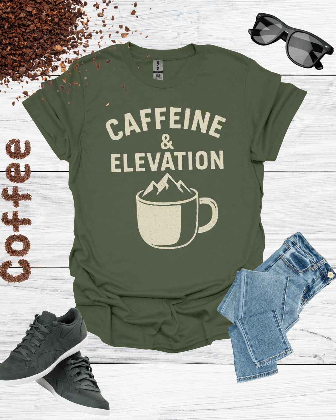 CAFFEINE & ELEVATION T-Shirt