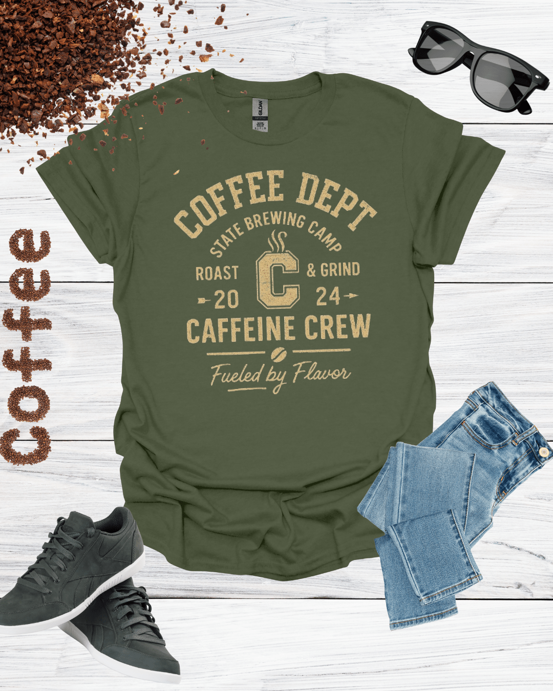 COFFEE DEPT STATE BREWING CAMP T-Shirt